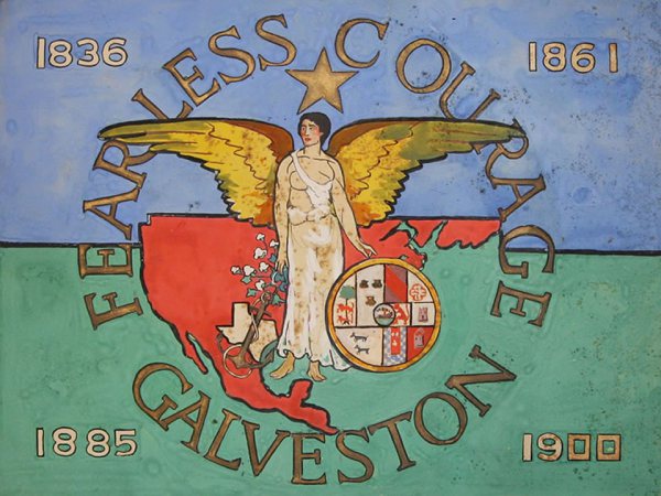 GALVESTON.COM: Rosenberg Treasure: The Galveston Municipal Flag ...