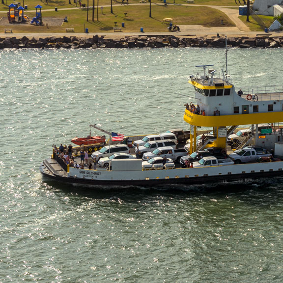 GALVESTON.COM: Galveston - Port Bolivar Ferry - Galveston, TX