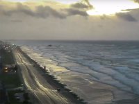 Seawall During Hurricane Hanna