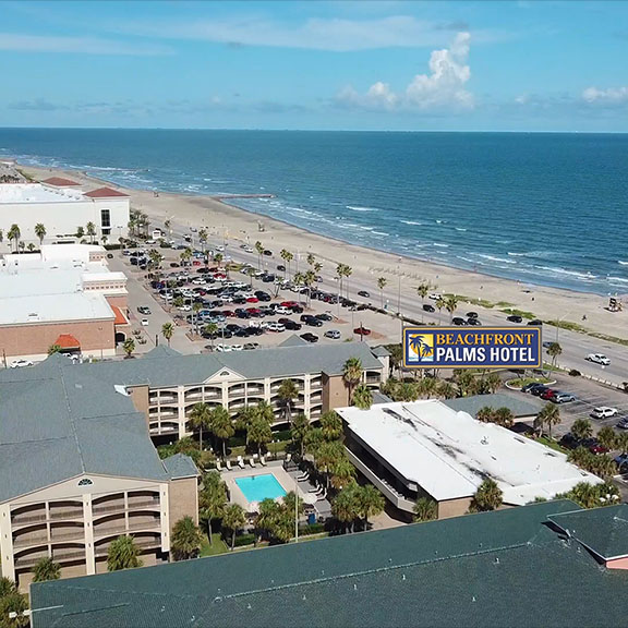 GALVESTON.COM: Beachfront Palms Hotel - Galveston, TX