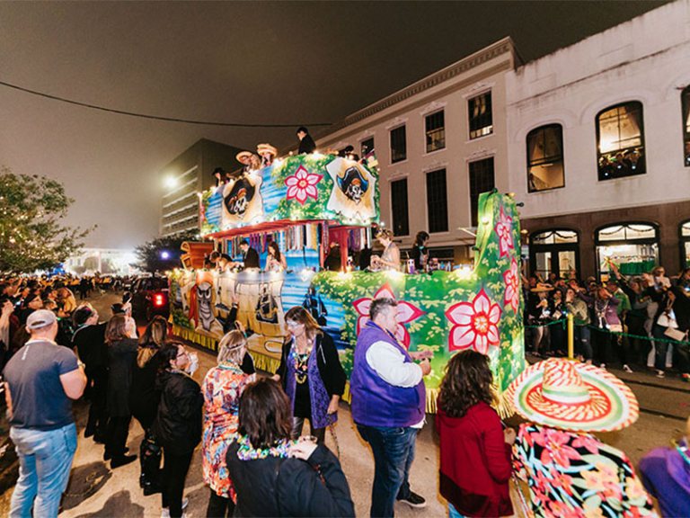 Fat Tuesday Parade Mystic Krewe of Aquarius Galveston, TX