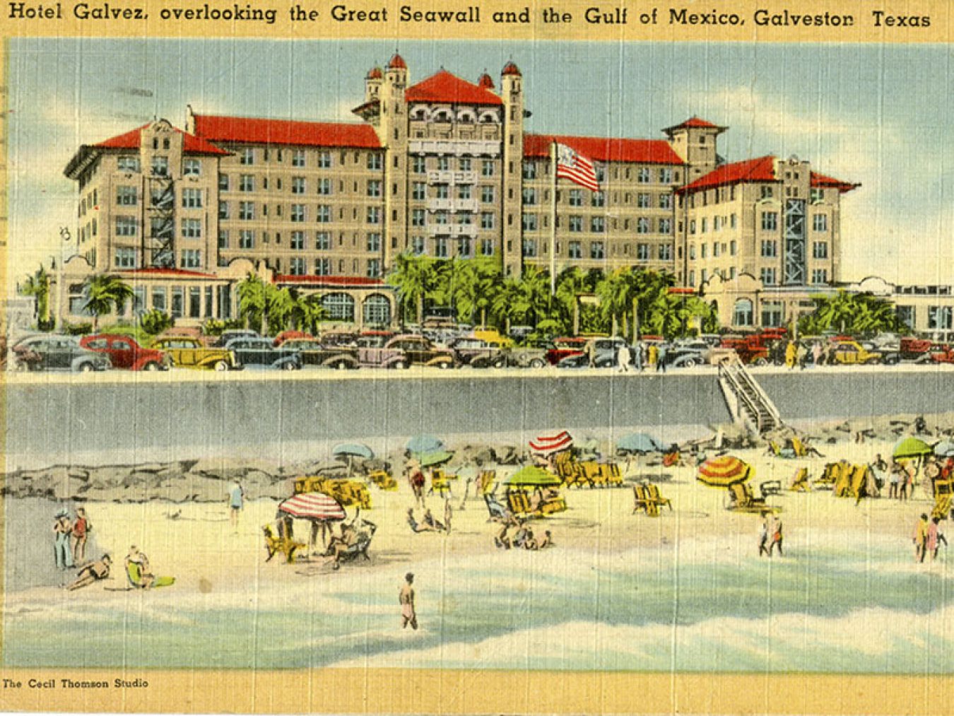 Hotel Galvez Postcard