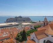 NCL Viva docked in Lisbon Portugal