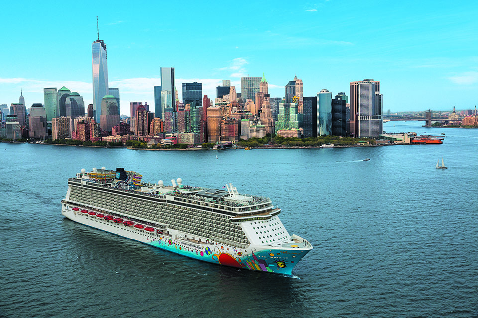 Norwegian Cruise Ship in New York